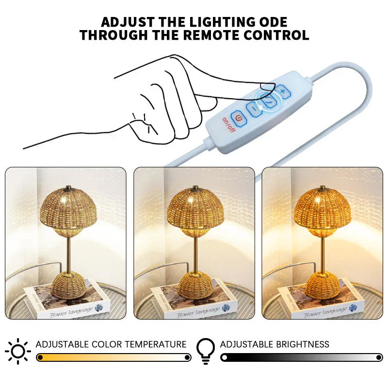 Bamboo Light Fixture - LED Light - USB Powered - Luvonic