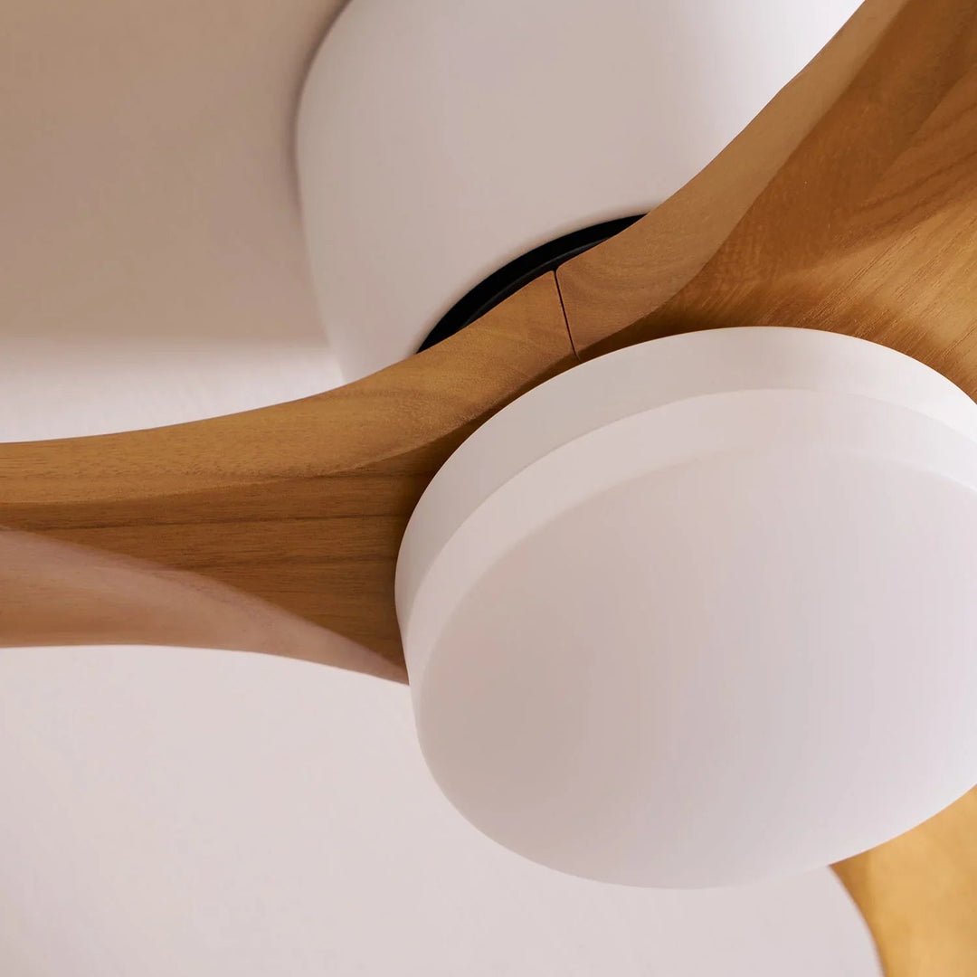 Ceiling Fan Light - Wooden Blades - LED Lighting - Luvonic