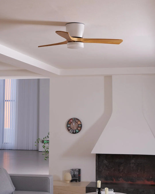 Ceiling Fan Light - Wooden Blades - LED Lighting - Luvonic