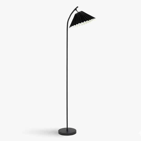 Floor Lamp - Slim Design - Pleated Shade