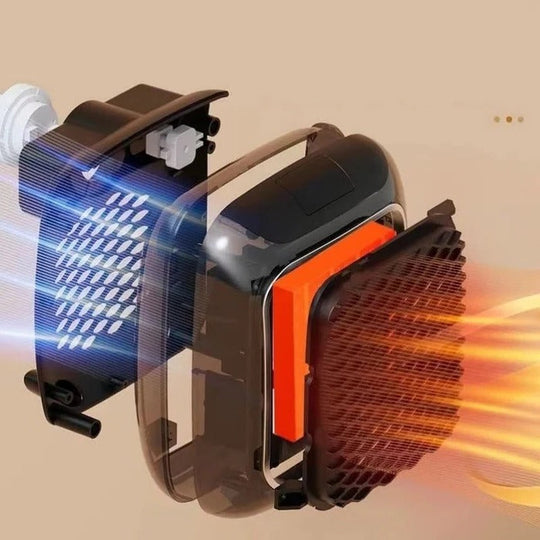 Portable Electric Heater with Adjustable Thermostat - Compact Heating Solution