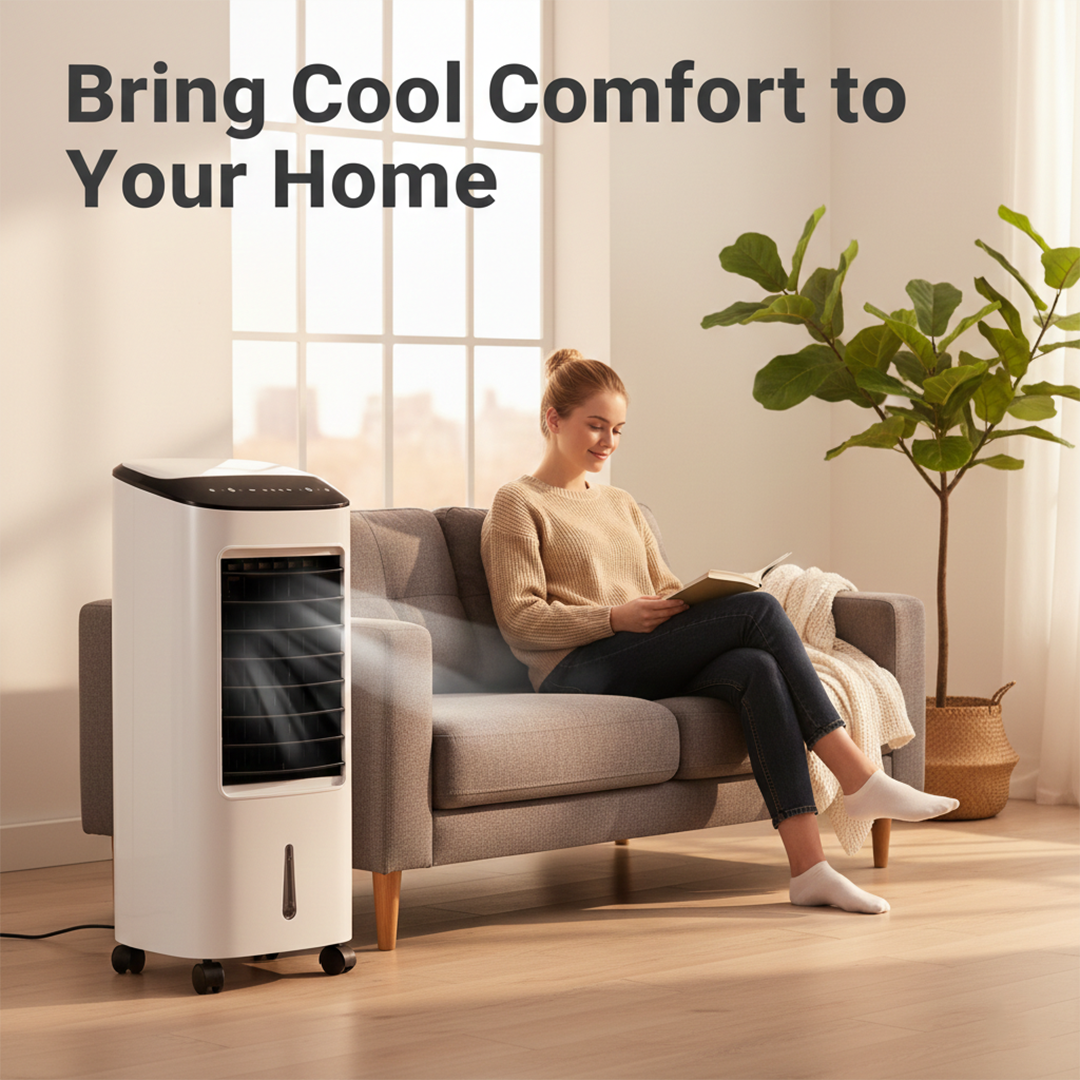 Air Cooler with Humidifier Function and Remote Control