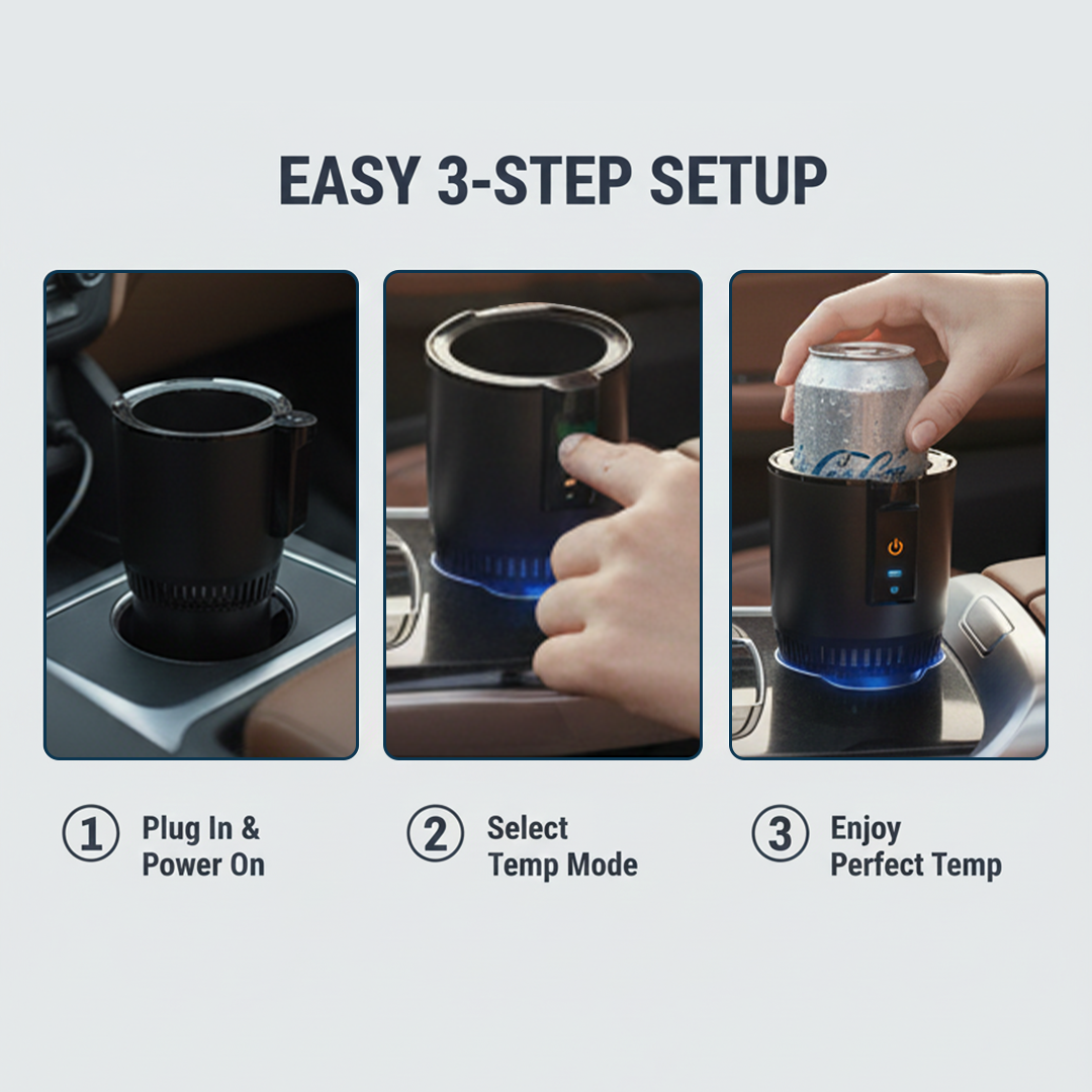 Car Cup Holder with Cooling and Heating Functions