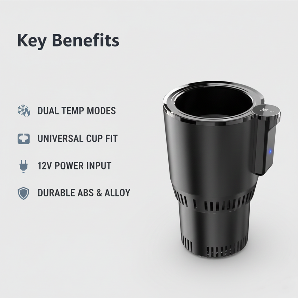 Car Cup Holder with Cooling and Heating Functions