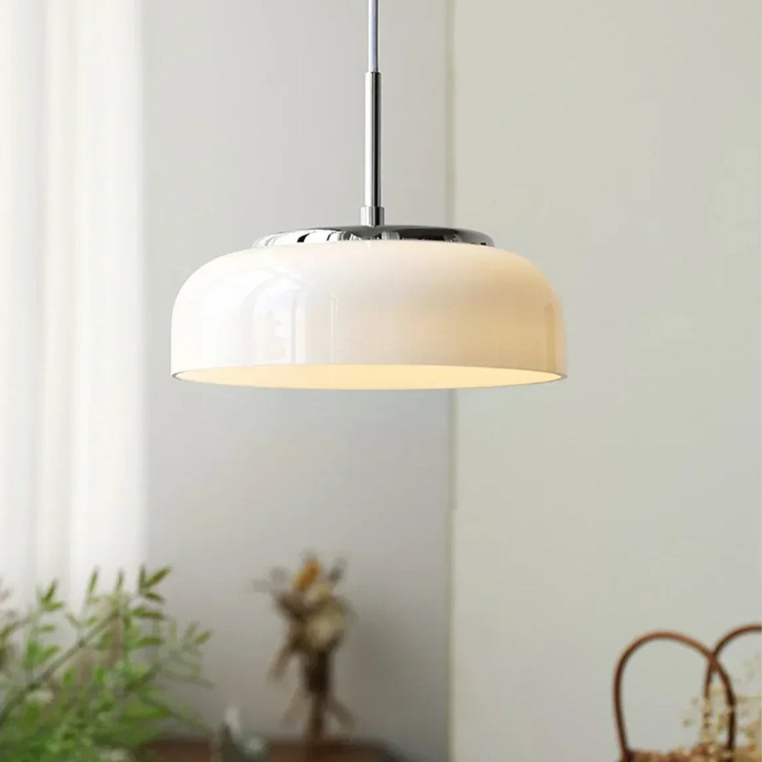 Pendant Light - Bauhaus Design - Chrome White - Luvonic