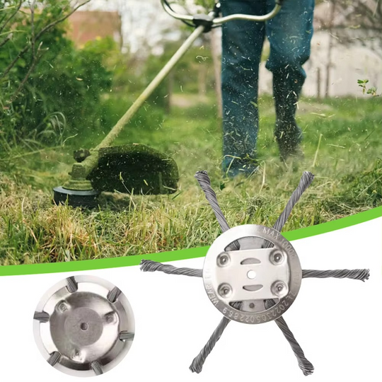 Weed Trimmer Head with Universal Steel Wire and Durable Design