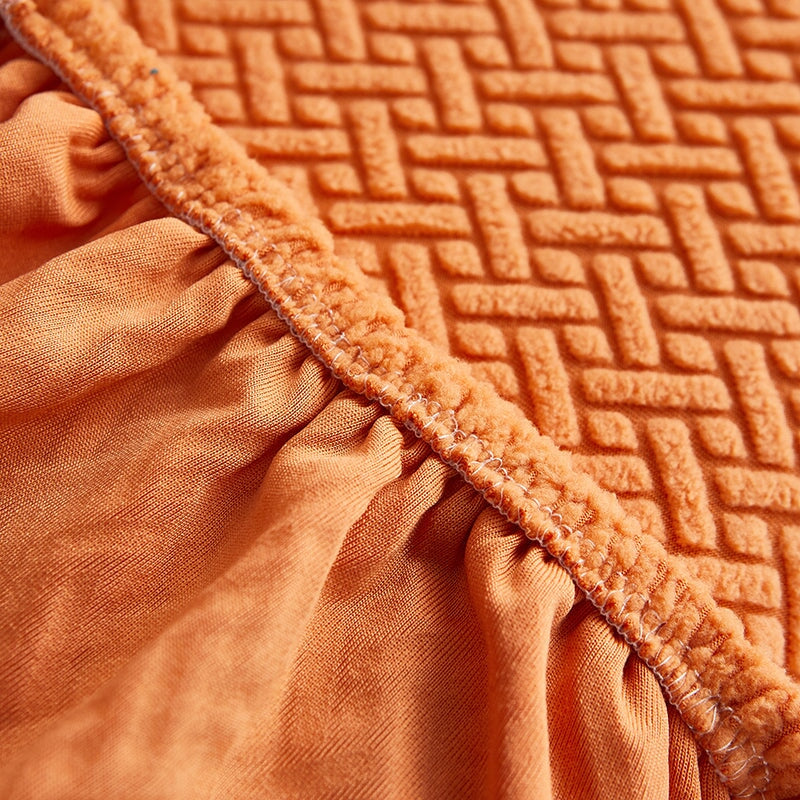 Sectional Sofa Cover - Stretchable Fabric - Installation Instructions Included