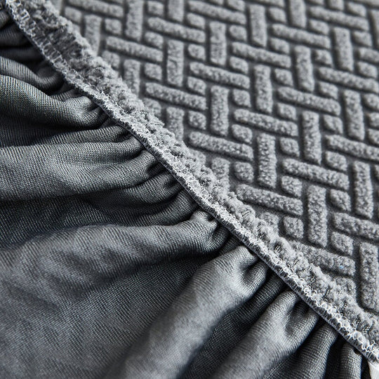 Sectional Sofa Cover - Stretchable Fabric - Installation Instructions Included