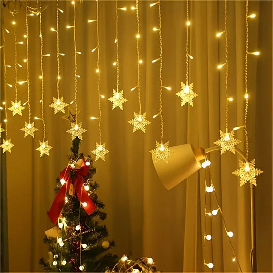 Snowflake Curtain Light - USB Powered - Indoor Decoration