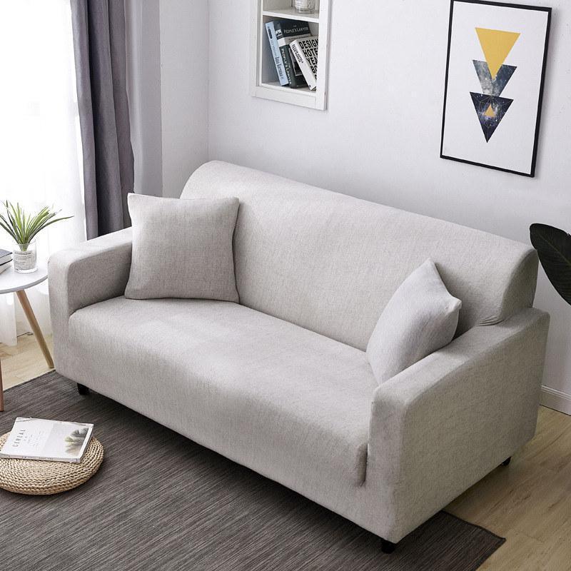 Sofa Cover - Ivory Stretch - Universal Fit