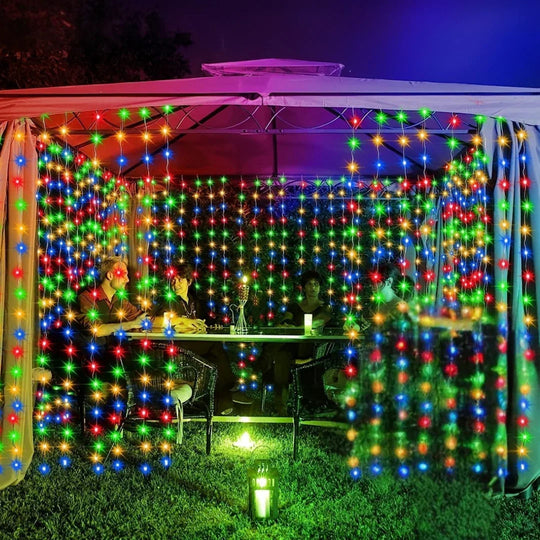 Solar-Powered Outdoor Lights - Curtain Design - Garden Decoration