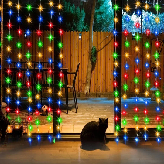 Solar-Powered Outdoor Lights - Curtain Design - Garden Decoration