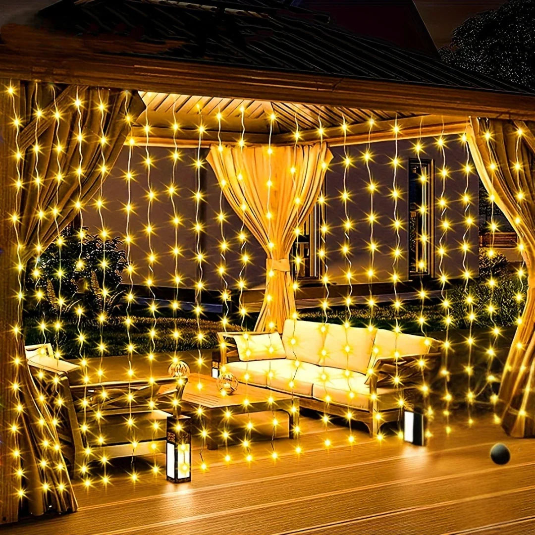 Solar-Powered Outdoor Lights - Curtain Design - Garden Decoration