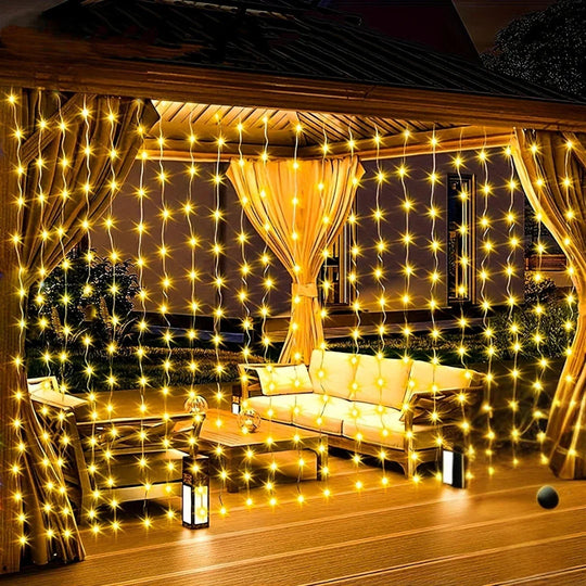 Solar-Powered Outdoor Lights - Curtain Design - Garden Decoration