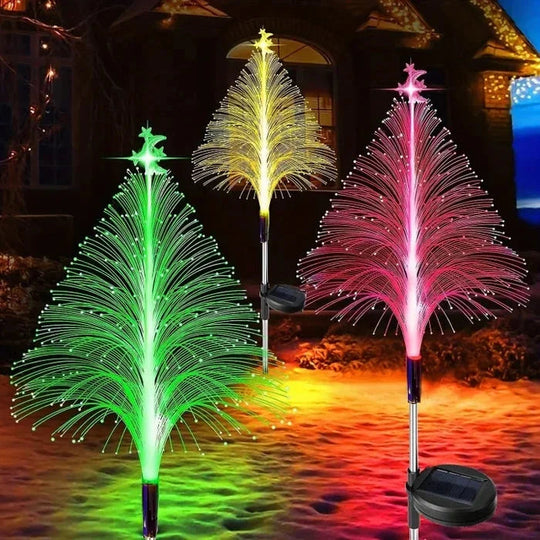 Solar Christmas Tree Lights - Outdoor Garden Decoration - LED Lights