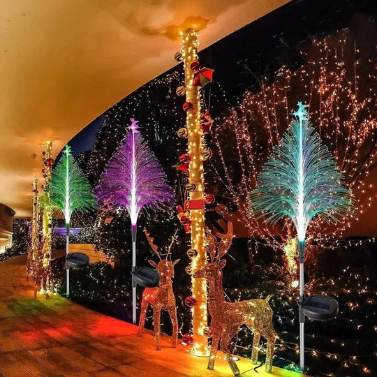 Solar Christmas Tree Lights - Outdoor Garden Decoration - LED Lights