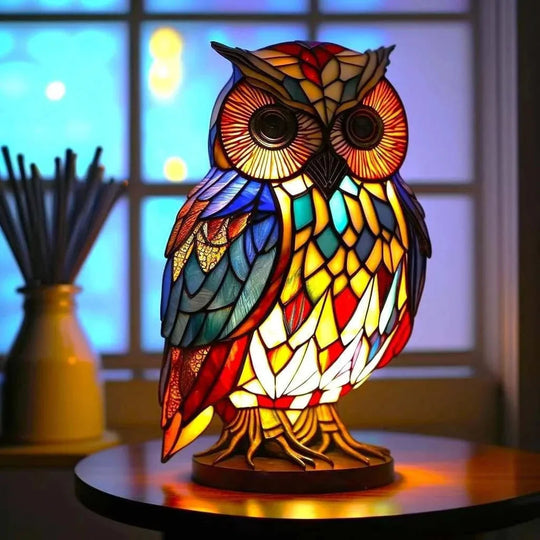 Stained Glass Lamp - Animal Design - Home Decor - Luvonic