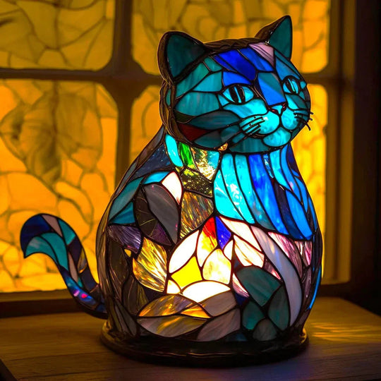 Stained Glass Lamp - Animal Design - Home Decor - Luvonic