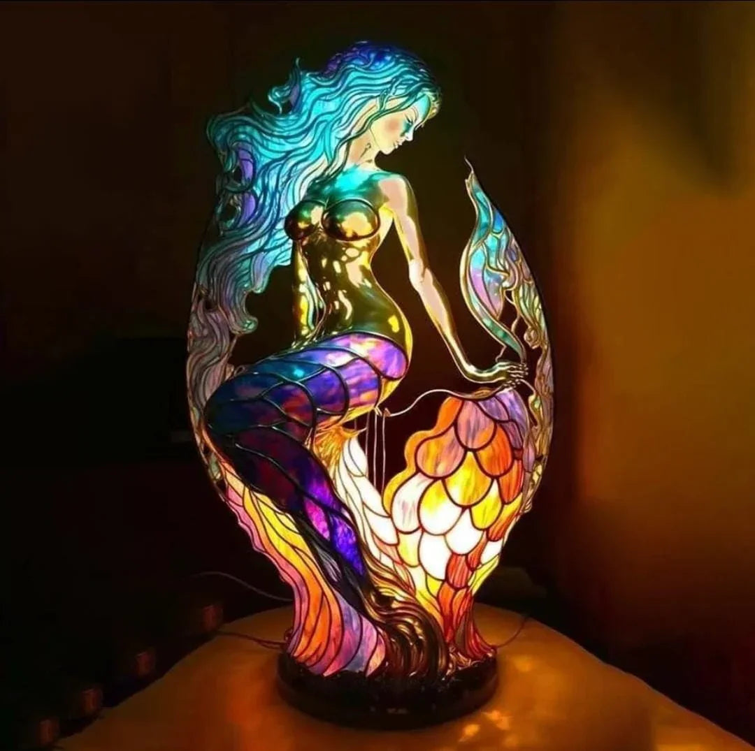 Stained Glass Lamp - Animal Design - Home Decor - Luvonic