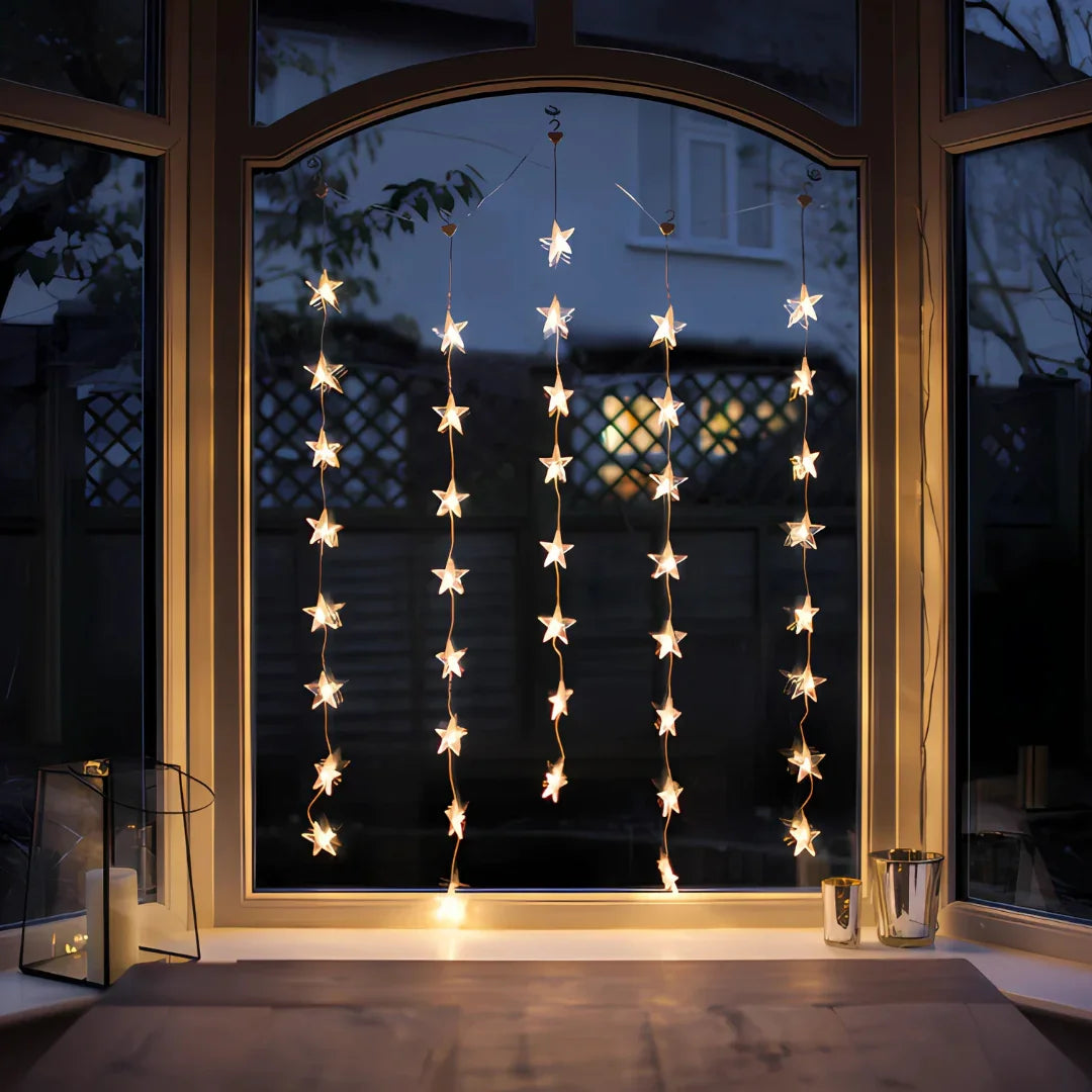 Star Curtain Lights - Christmas Decoration - Indoor Lights