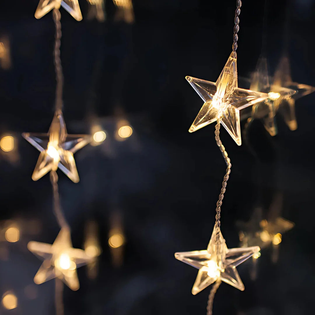 Star Curtain Lights - Christmas Decoration - Indoor Lights