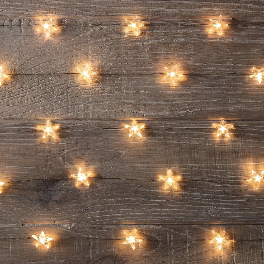 Star Fairy String Lights - Christmas Decoration - Warm White Glow