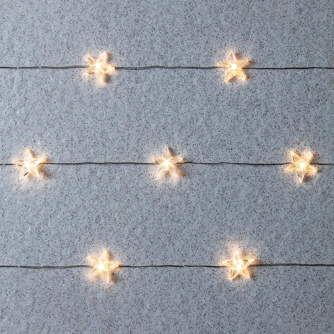 Star Fairy String Lights - Christmas Decoration - Warm White Glow