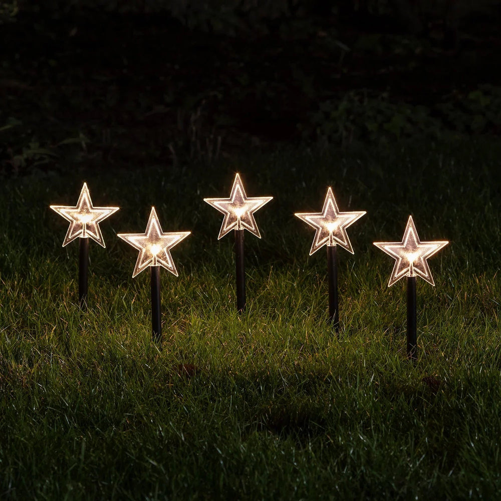 Star Garden Stake Lights - Christmas Decorations - Outdoor LED