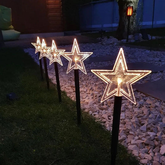 Star Garden Stake Lights - Christmas Decorations - Outdoor LED
