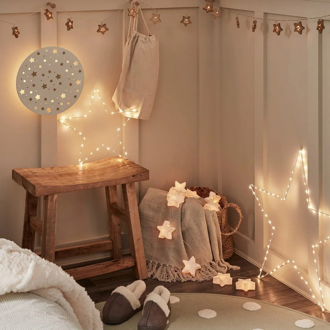 Star Hanging Lights - Christmas Decorations - LED Fairy Lights
