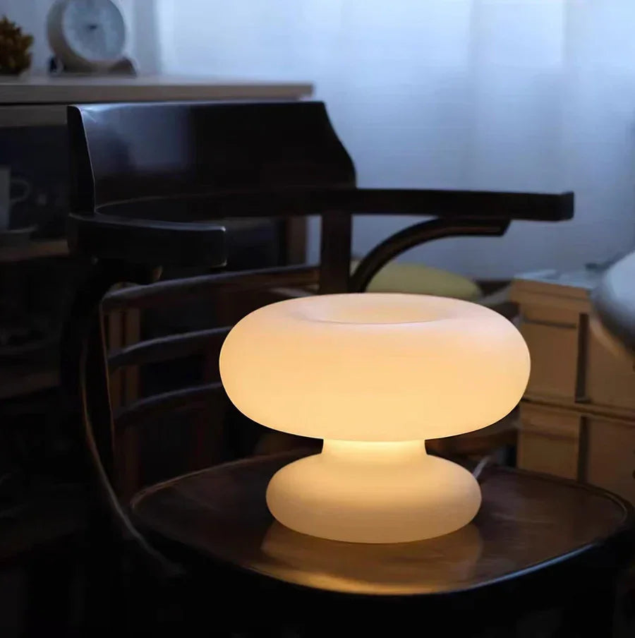 Table Lamp - Frosted Glass - Soft Glow