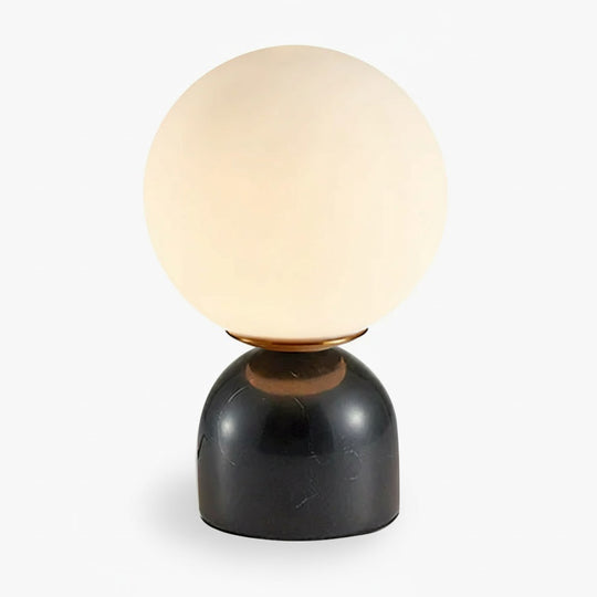 Table Lamp - Globe Design - Stone Base