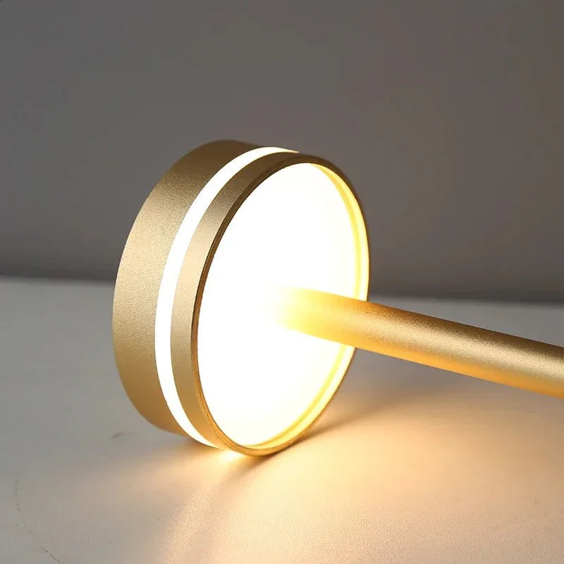 Table Lamp - Gold Aluminium - LED Touch Light