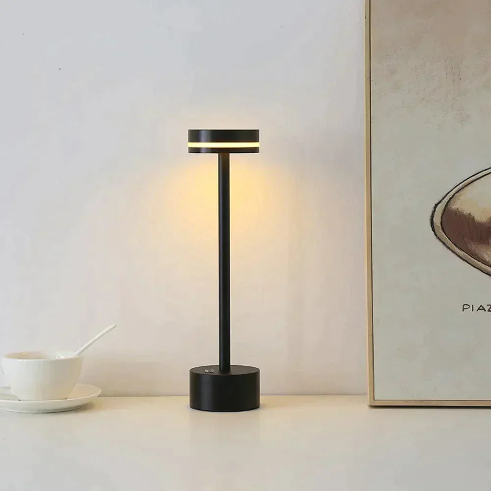 Table Lamp - Gold Aluminium - LED Touch Light