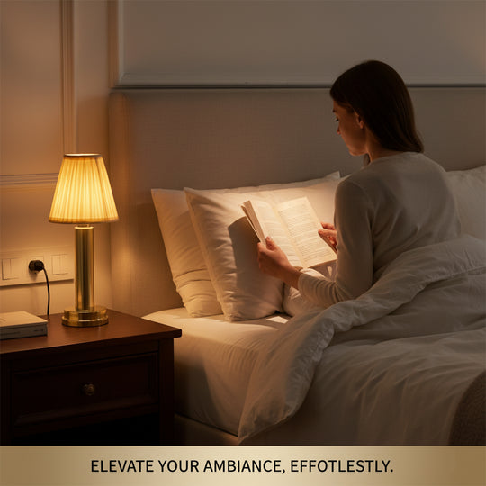 Table Lamp - Wireless Design - Fabric Shade