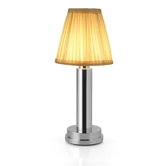 Table Lamp - Gold Base - Fabric Shade