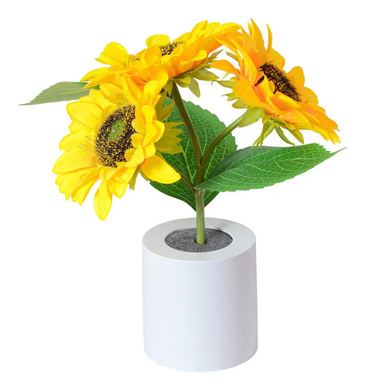 Table Lamp - Sunflower Design - LED Rechargeable