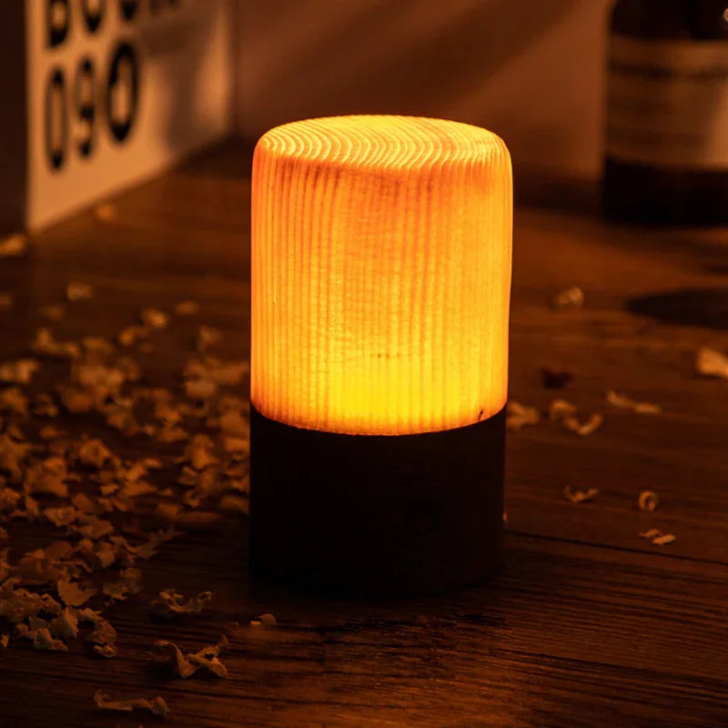 Table Lamp - Touch Control - Wood Finish
