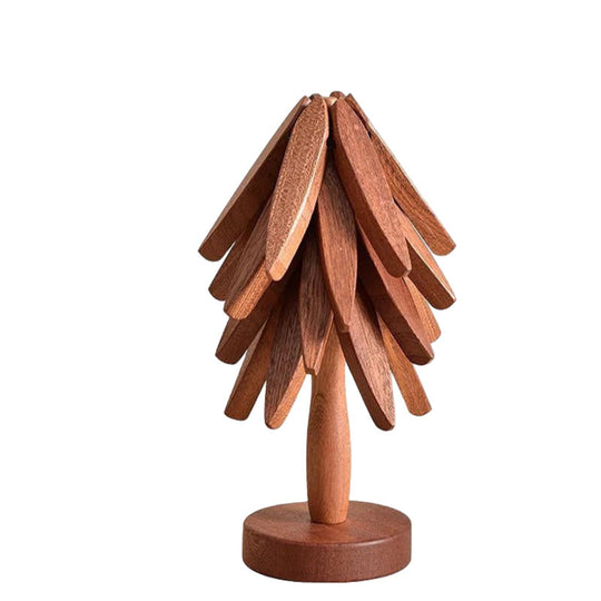 Wood Pot Holder with Heat-Resistant Surface and Durable Design