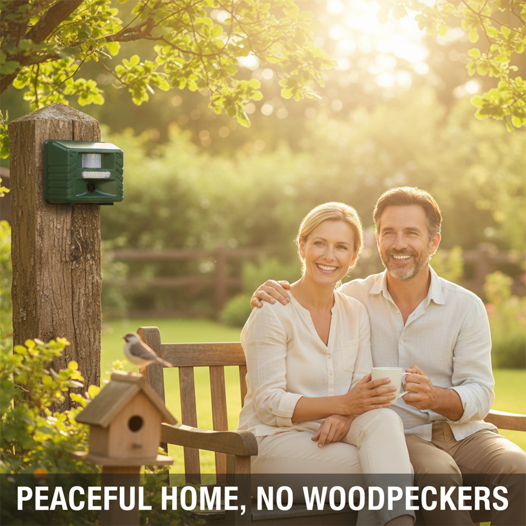 Bird Repeller with Ultrasonic Sound and Motion Sensor