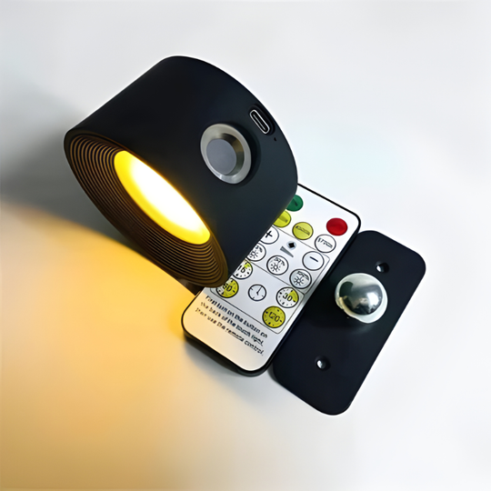 Wall Light with Rechargeable Battery and 360° Rotation