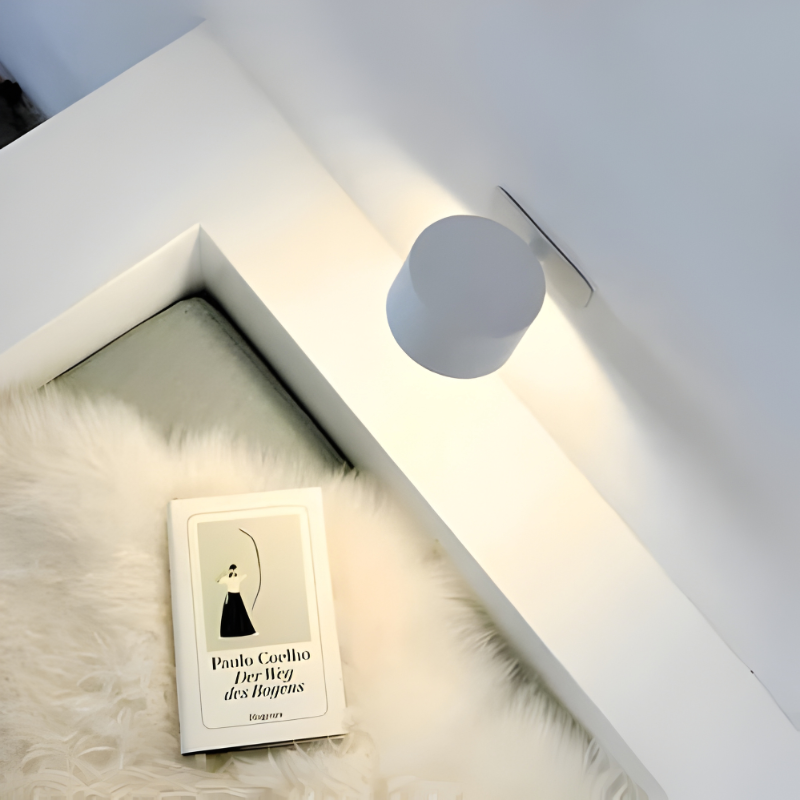 Wall Light with Rechargeable Battery and 360° Rotation