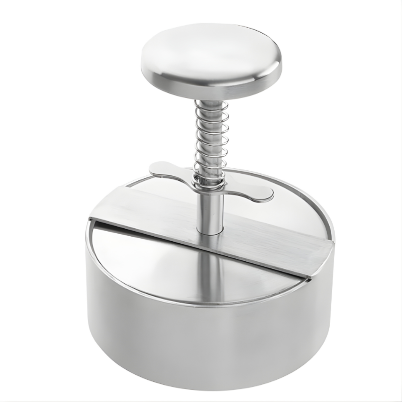Burger Press with Stainless Steel Design and 5-Inch Mold