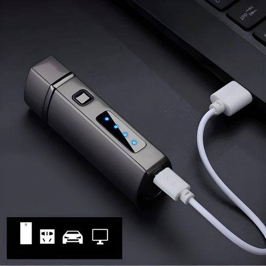 Lighter with Rechargeable Battery and USB Charging Cable