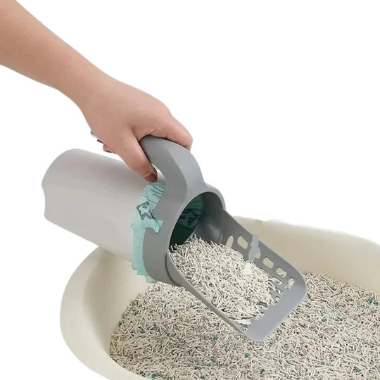 Cat Litter Scoop with Waste Container and Sifter