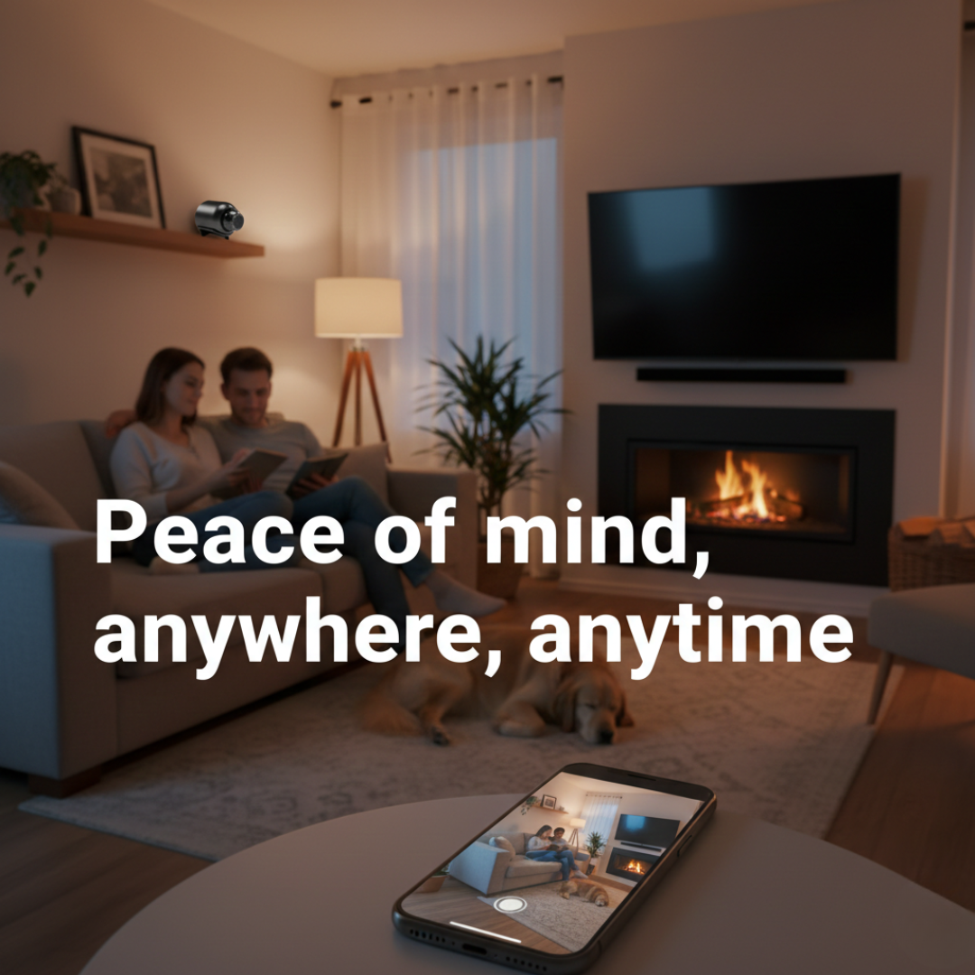 WiFi Security Camera with Night Vision and Motion Detection