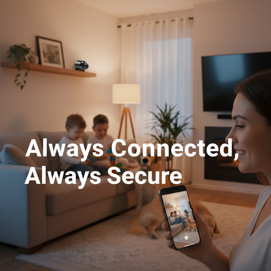 WiFi Security Camera with Night Vision and Motion Detection