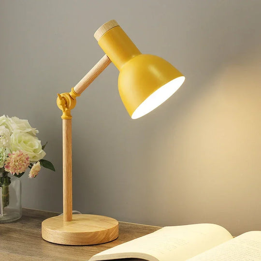Wooden Table Lamp - Bedside Lamp - Adjustable Design - Luvonic