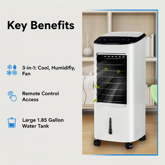 Air Cooler with Humidifier Function and Remote Control