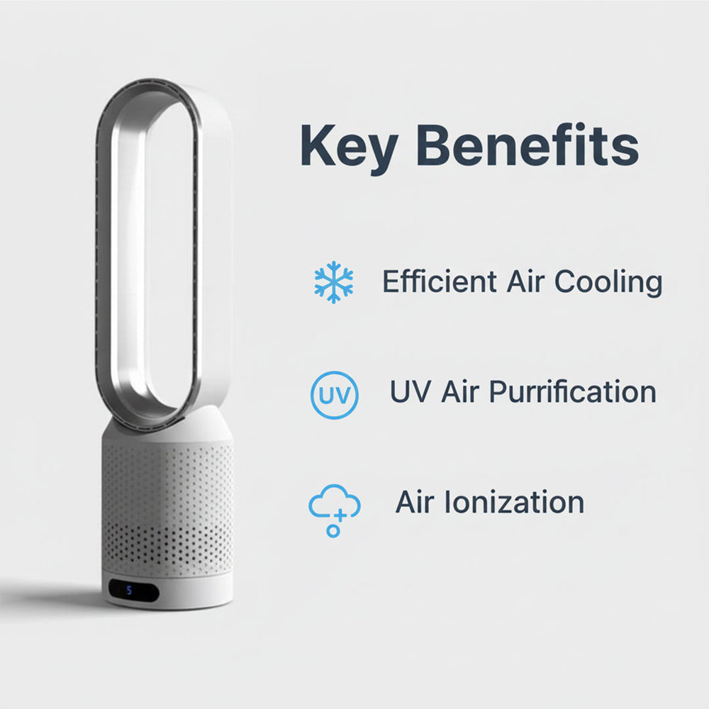 Air Cooler with UV Purification and Ionization
